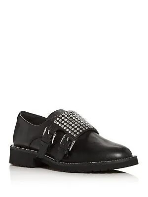 KURT GEIGER Женские черные кожаные лоферы London Seth с двумя ремешками Monk Strap 36.5