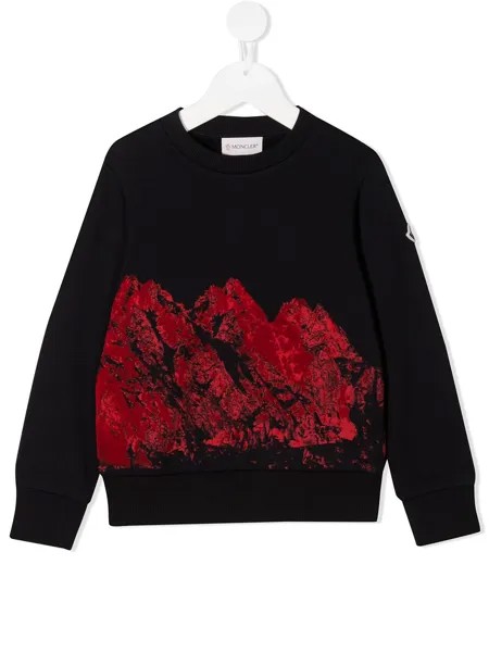 Moncler Enfant толстовка с принтом