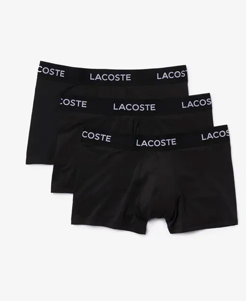 Мужские шорты из микрофибры, 3 предмета Lacoste, черный