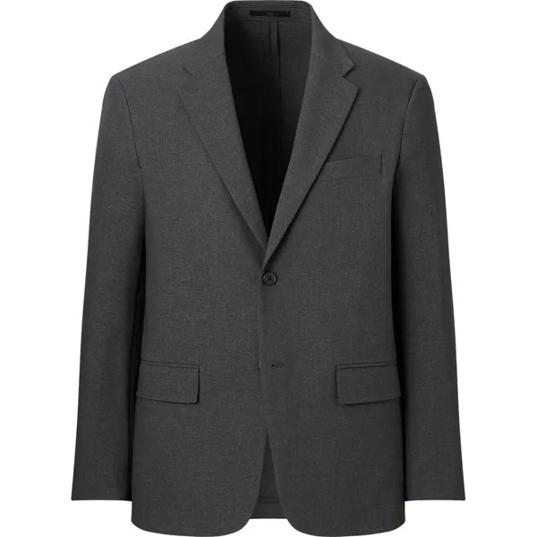 Пиджак Uniqlo Airsense Ultra Light Wool-Like, темно-серый