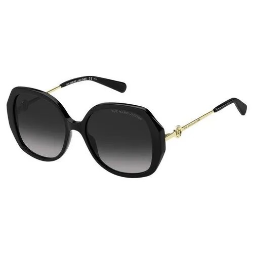Солнцезащитные очки MARC JACOBS, оправа: пластик, для женщин, черный