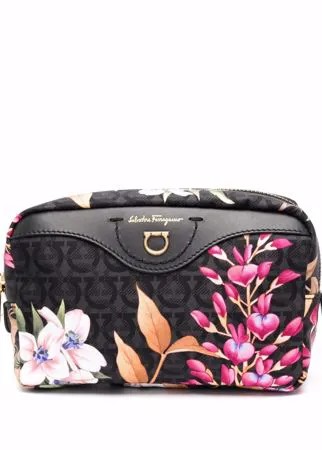 Salvatore Ferragamo косметичка на молнии с принтом Giardino