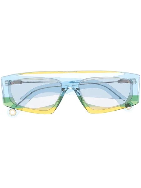 Jacquemus солнцезащитные очки Yauco в прямоугольной оправе