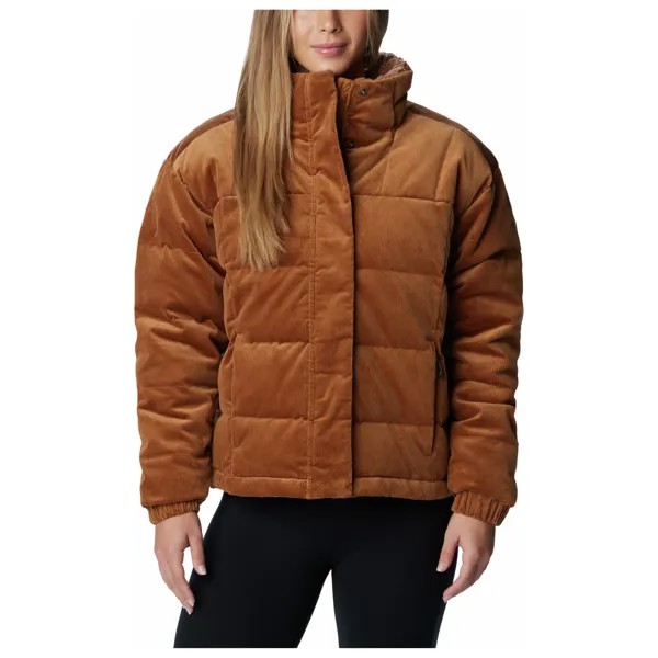Пуховик Columbia Women's Ruby Falls Novelty, цвет Camel Brown Corduroy