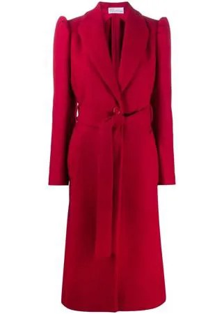 RED Valentino однобортное пальто средней длины