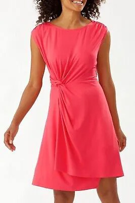 Женское платье без рукавов с отворотом сбоку Tommy Bahama Paradisa, цвет Paradise Pink, большой размер