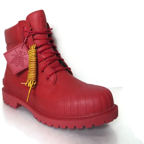 Женские красные непромокаемые сапоги с резиновым носком премиум-класса Timberland Bee Line Sz.8, A5ZRY