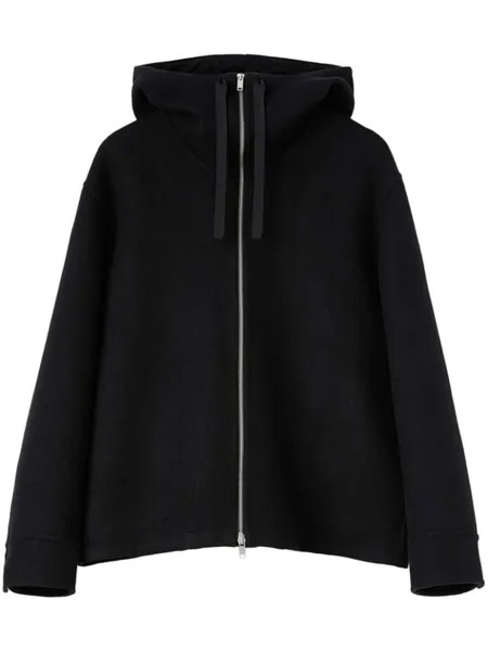 Jil Sander куртка с капюшоном, черный