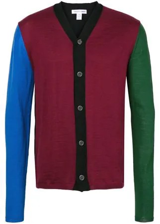 Comme Des Garçons Shirt colour block cardigan