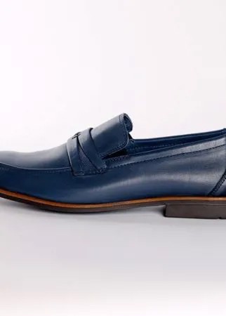 Синие кожаные туфли Calipso