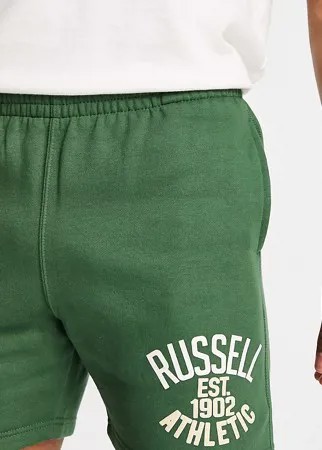 Зеленые трикотажные шорты Russell Athletic EST 1902-Зеленый цвет