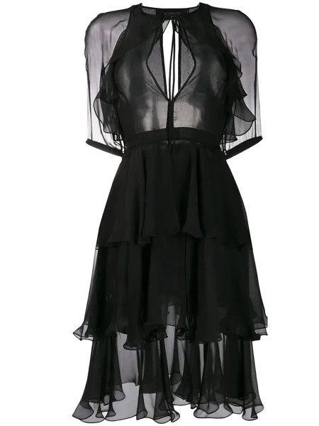 Dsquared2 платье мини с оборками