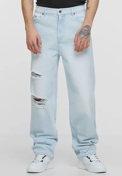 Джинсы свободного кроя SMALL SIGNATURE BAGGY FIVE POCKET HEAVY DISTRESSED Karl Kani, цвет bleached blue