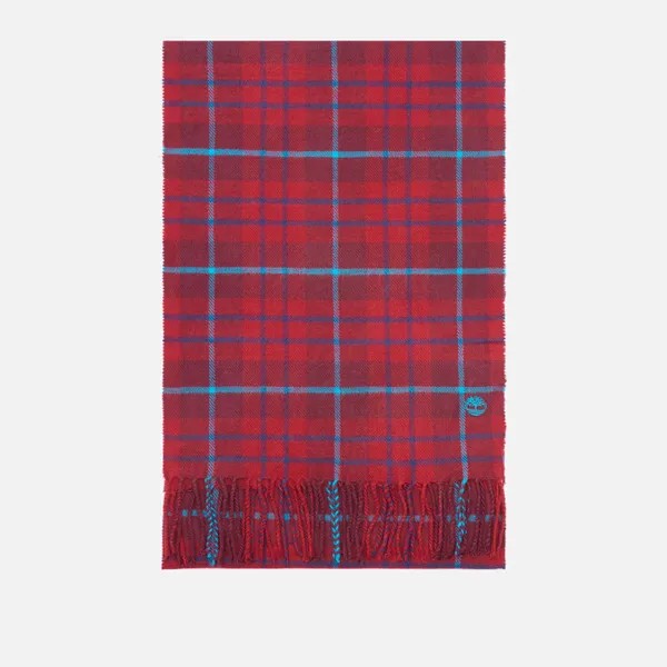Шарф мужской Timberland Cape Neddick Plaid, бордовый