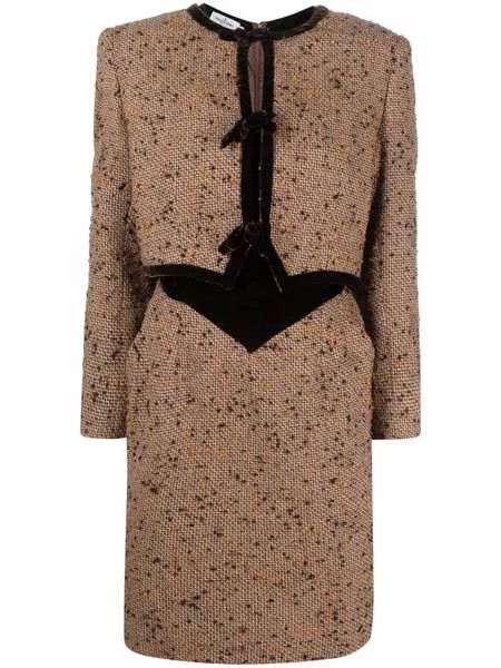 Valentino Pre-Owned комплект из платья и жакета 1980-х годов