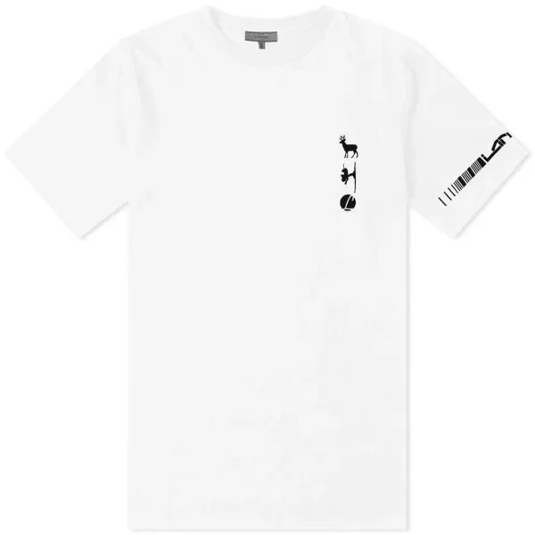 Белая футболка с логотипом Ski Placed Lanvin, белый