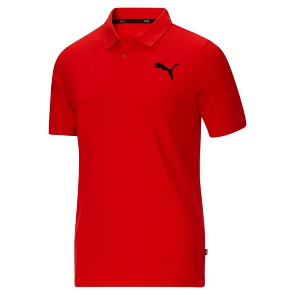 Мужская футболка-поло PUMA Essentials из пике, цвет High Risk Red