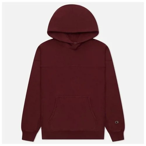 Мужская толстовка Champion Reverse Weave Organic Cotton Hoodie Custom Fit бордовый , Размер M