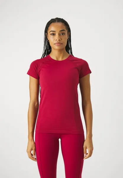 Спортивная футболка ATHLETE SEAMLESS WORKOUT Sweaty Betty, цвет vamp red