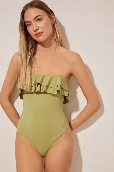 MACARELLA слитный купальник women'secret, зеленый