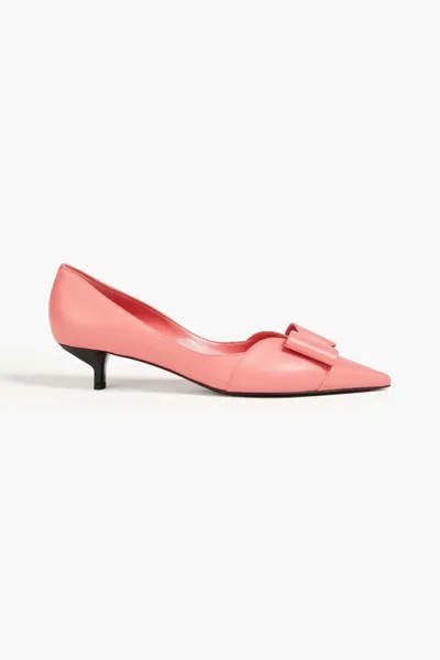 Кожаные туфли с бантом Emporio Armani, цвет Bubblegum