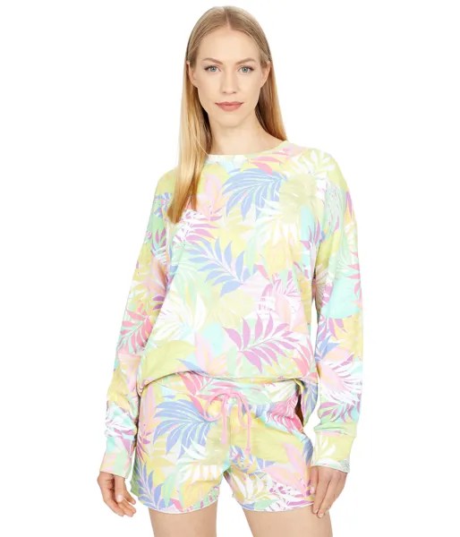 Худи SUNDRY, Tropical Oversize Pull Over French Terry Sweatshirt