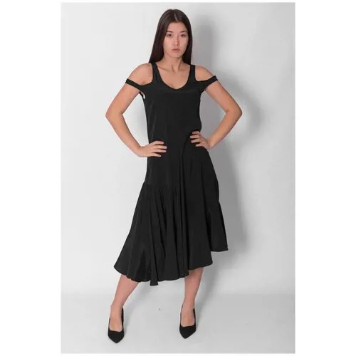 ISABELLE BLANCHE Платье черное со шнуровкой (XS)