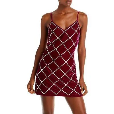 Женское бархатное мини-платье для коктейлей и вечеринок Ramy Brook Omega BHFO 2296