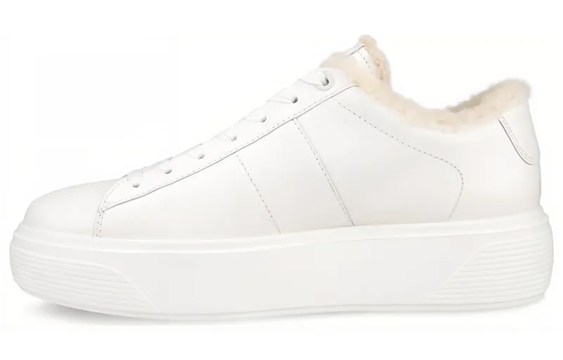 Кроссовки ecco Skateboarding Shoes Women's Low-top White, белый
