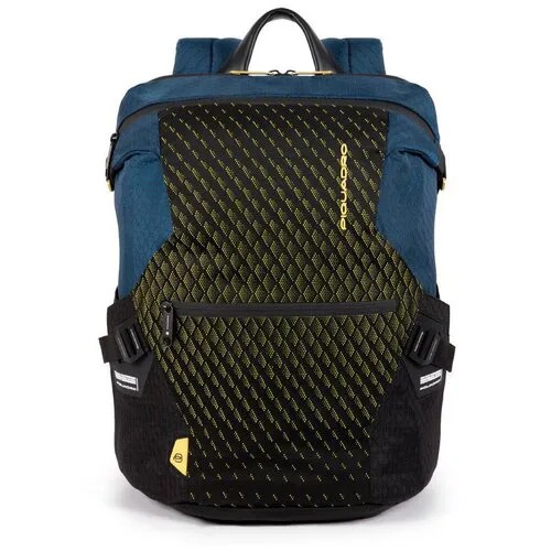 Сумка  колье PIQUADRO, текстиль, синий