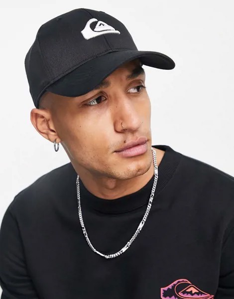 Черная кепка Quiksilver Decades-Черный цвет