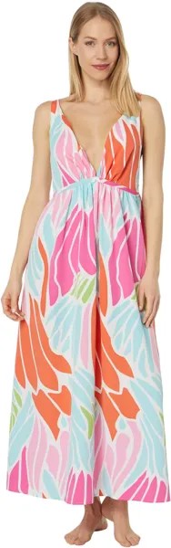 Платье с чашками папийона Natori, цвет Bright Coral