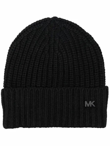 Michael Kors шапка бини в рубчик с логотипом