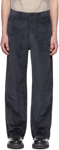 Темно-синие широкие брюки AMOMENTO
