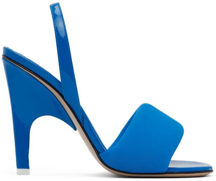 Синие босоножки на каблуке Rem The Attico