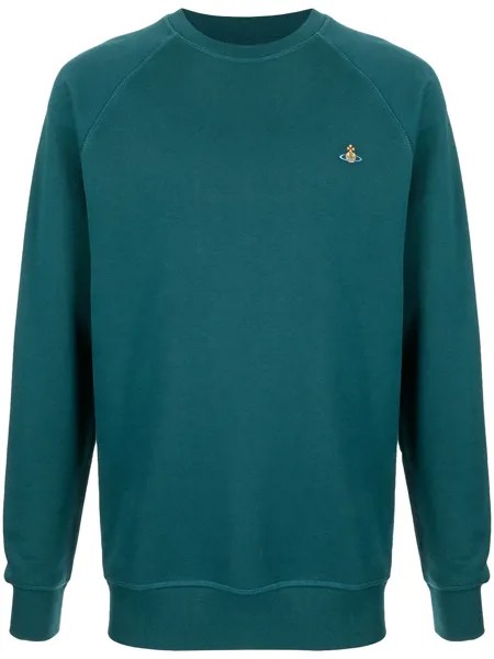 Vivienne Westwood свитер с рукавами реглан и вышитым логотипом