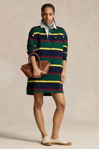 Хлопковое платье Polo Ralph Lauren, мультиколор