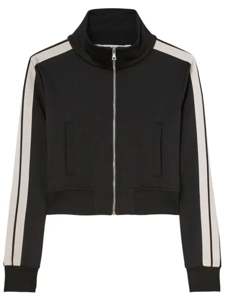 Palm Angels спортивная куртка с полосками, черный