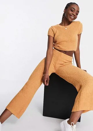 Коричневые широкие брюки от комплекта Missguided Tall-Коричневый цвет