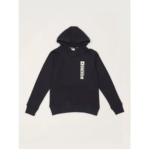Худи adidas, размер 152, синий, белый