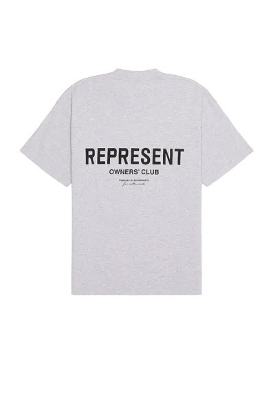 Футболка REPRESENT Represent Owners Club T-shirt, цвет Ash Grey & Black