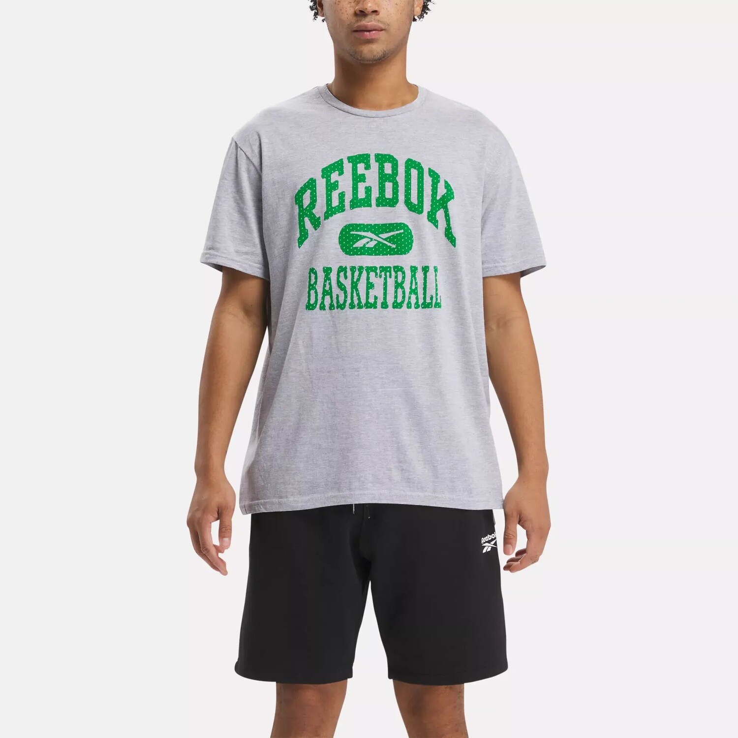 Сетчатая футболка Reebok, серый