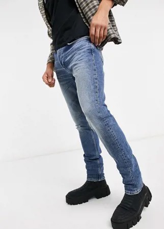 Выбеленные суженные джинсы с рваным дизайном Bellfield-Серый