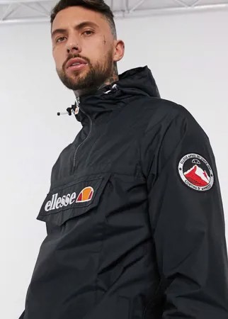 Черная куртка с короткой молнией ellesse-Черный