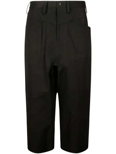 Yohji Yamamoto брюки-педали, черный