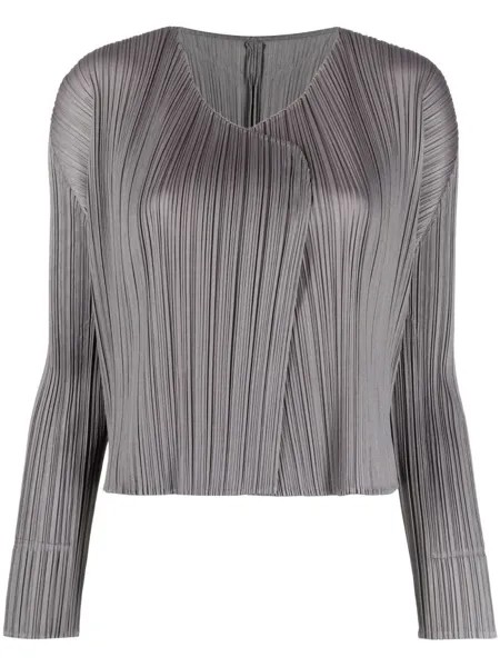 Pleats Please Issey Miyake плиссированный жакет