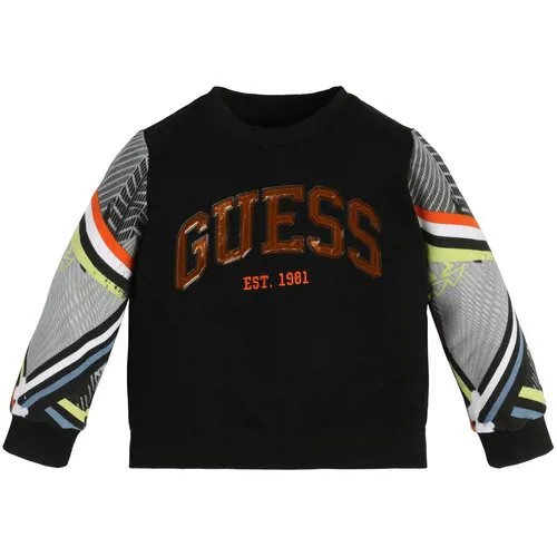 Свитшот GUESS, размер 6, черный