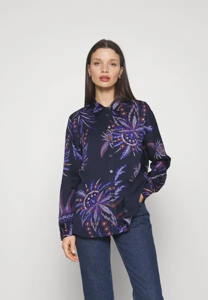 Блузка на пуговицах Banana Republic, синий