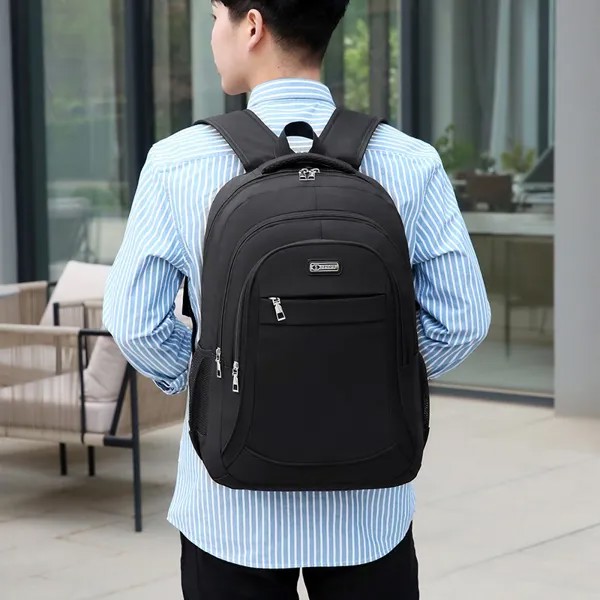Однотонный модный мужской рюкзак, водонепроницаемый дизайнерский большой повседневный рюкзак на плечо для ноутбука, новая коллекция 2022 го...