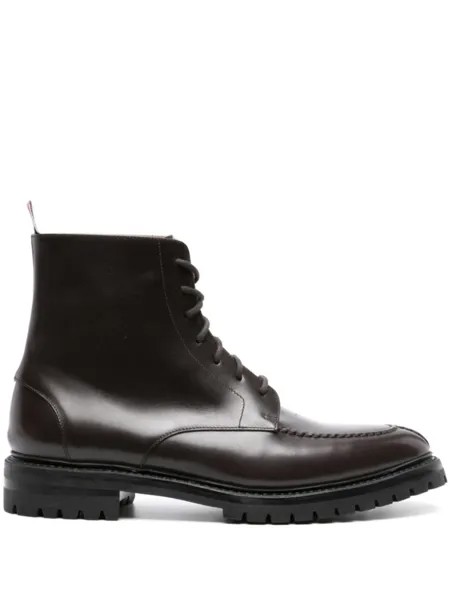 Thom Browne ботинки с миндалевидным носком, коричневый